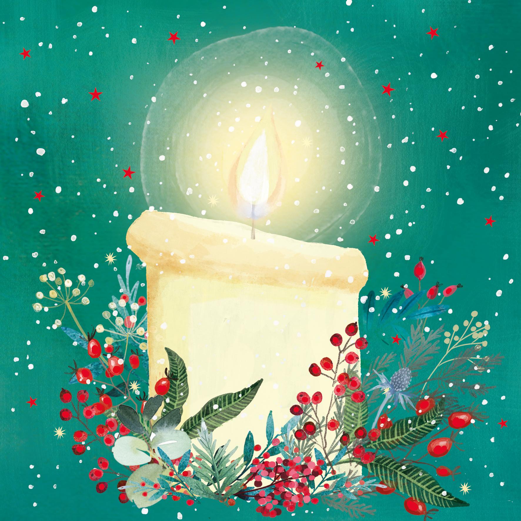 TLM - Four Candles Collection Christmas Cards (Pack of 20)