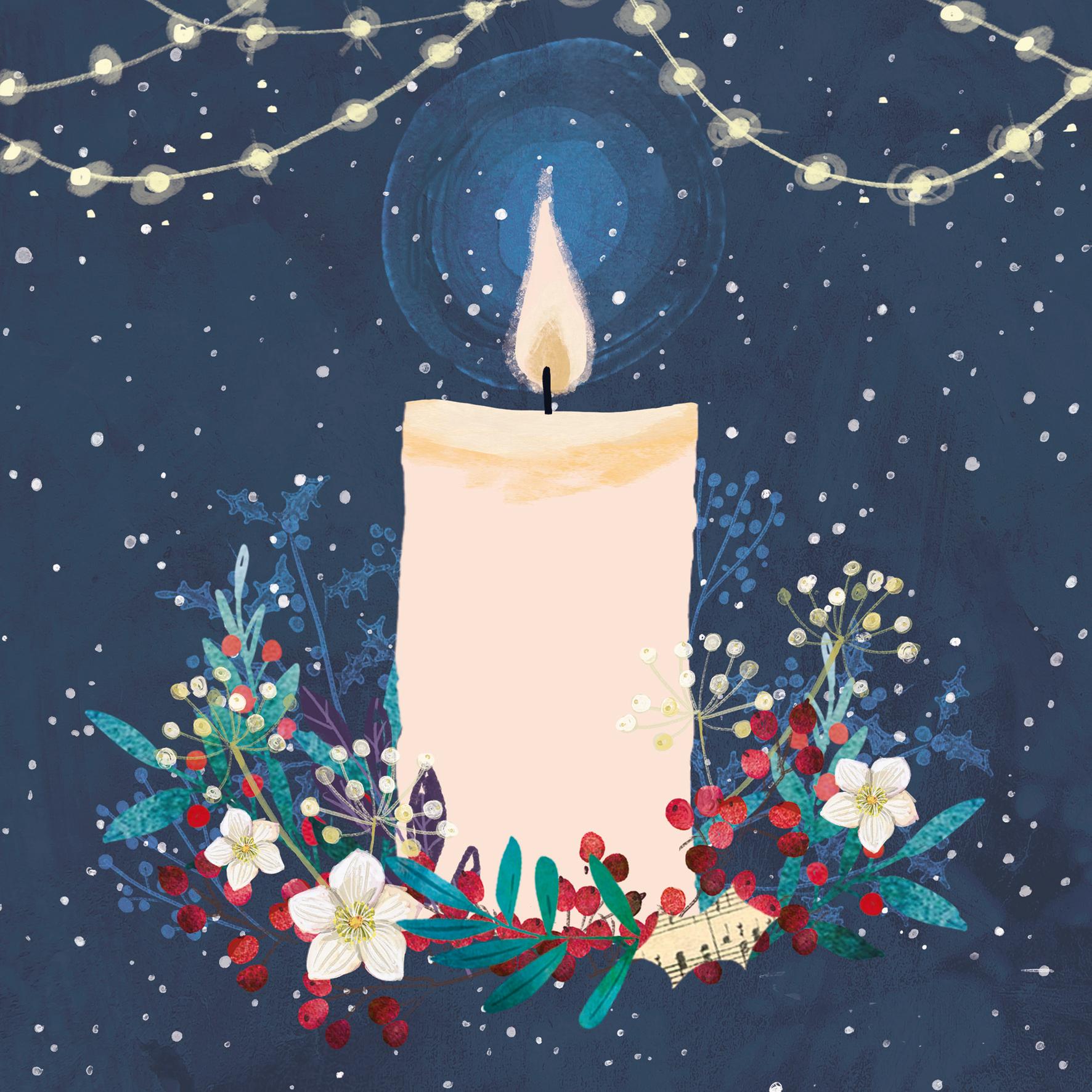 TLM - Four Candles Collection Christmas Cards (Pack of 20)