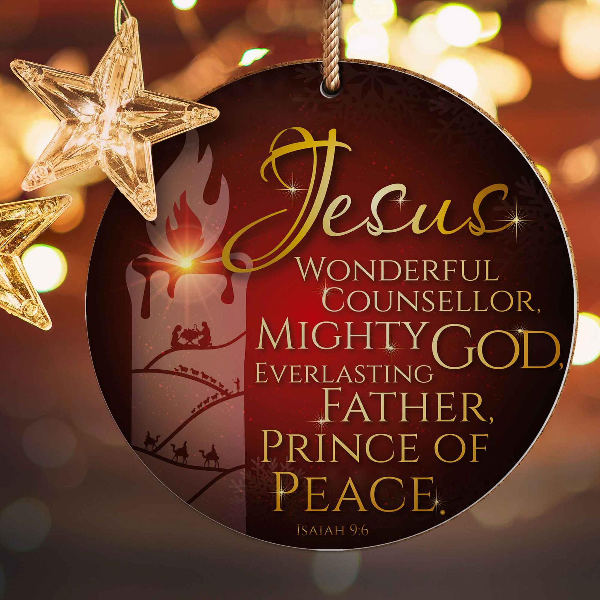 Mighty God Ceramic Christmas Decoration