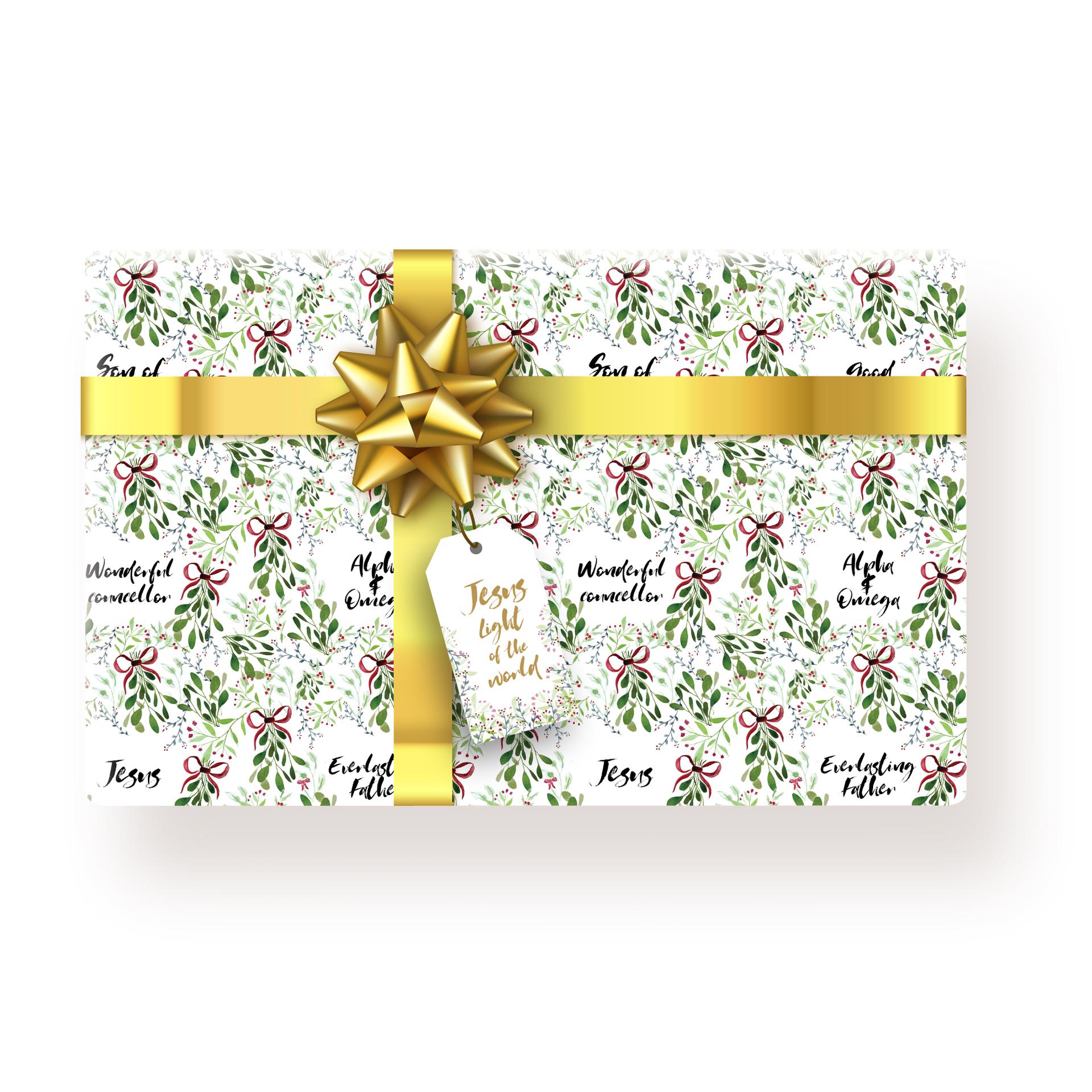 Names of God Christmas Wrapping Paper