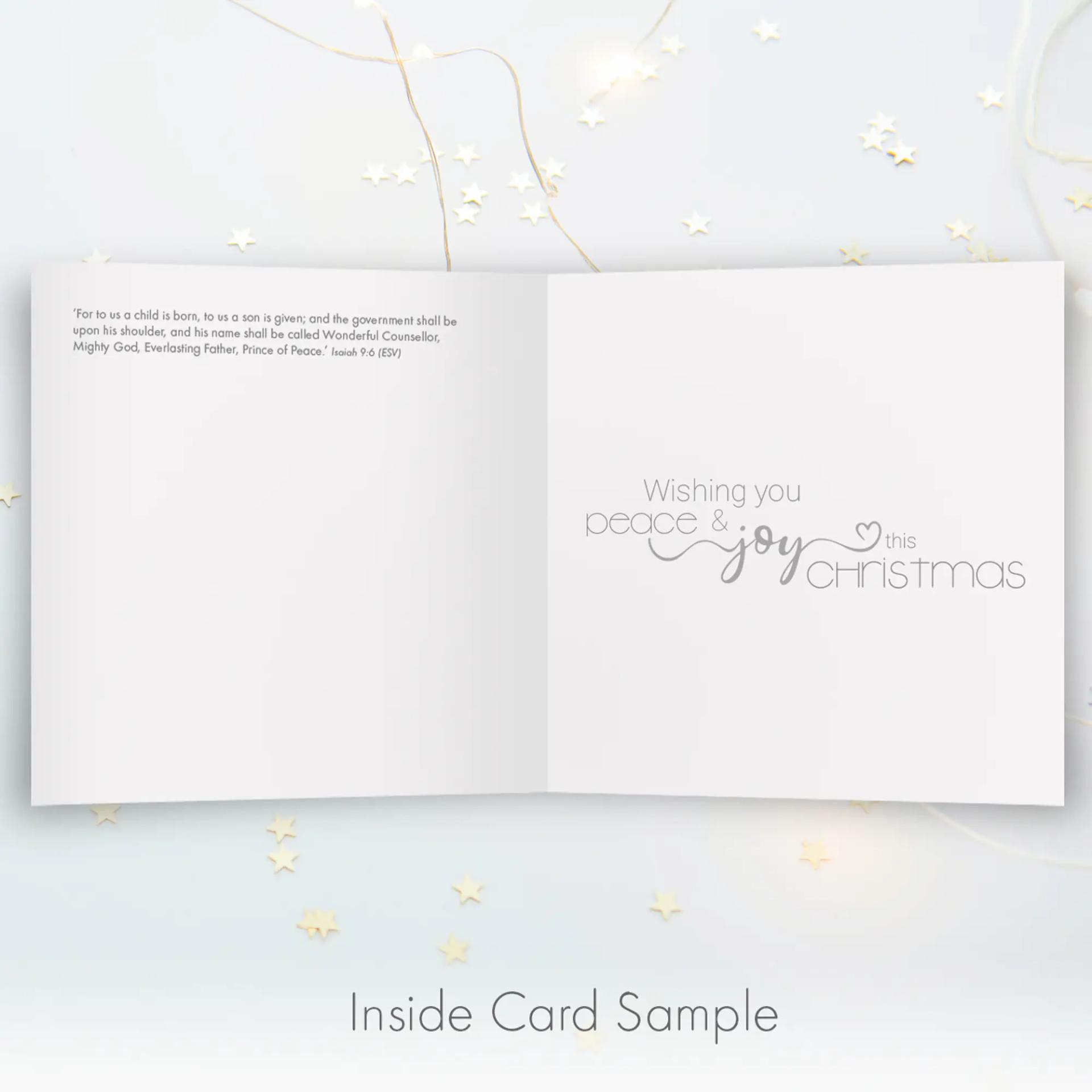 Love & Peace Christian Christmas Cards