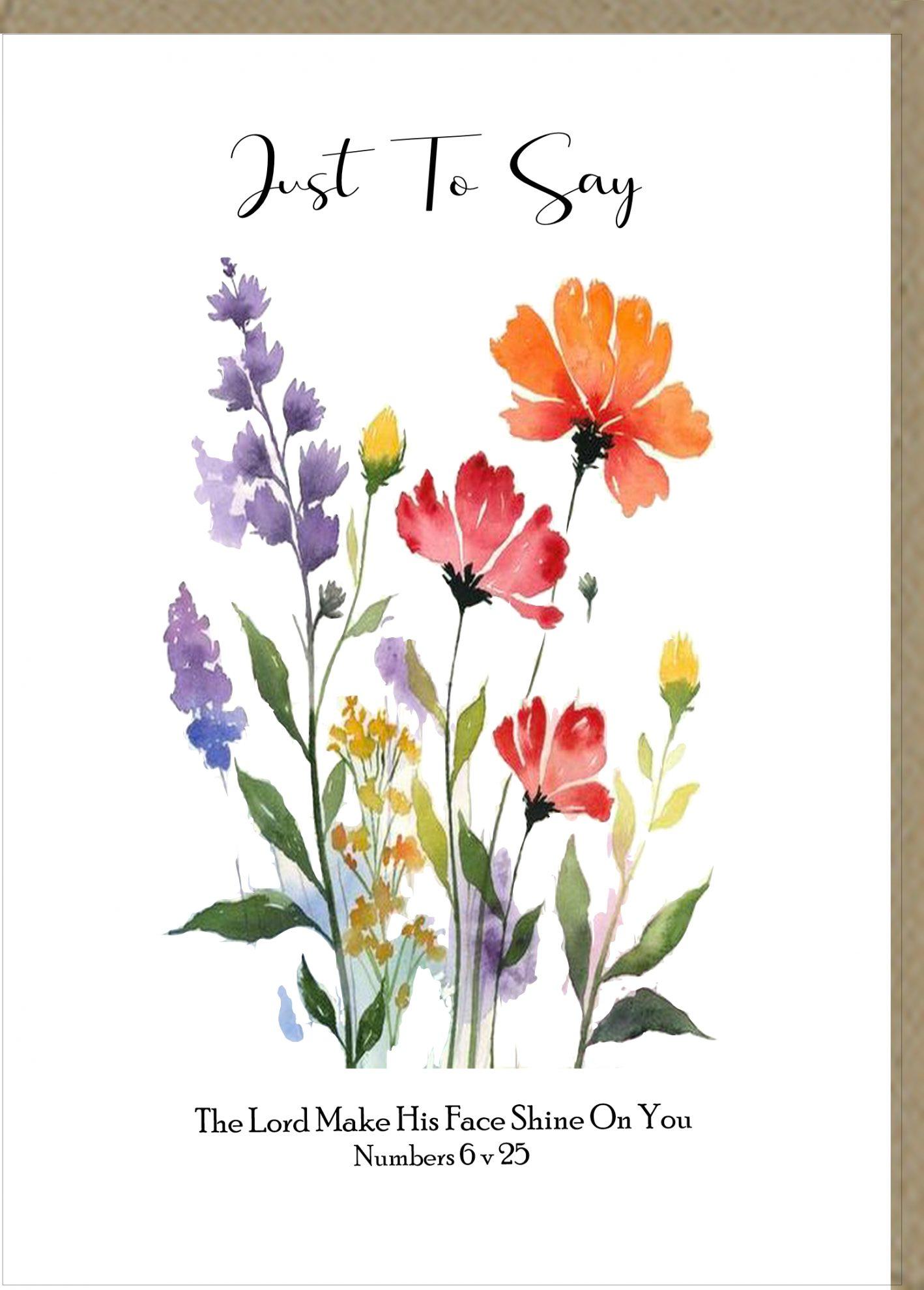 Just To Say Greeting Cards