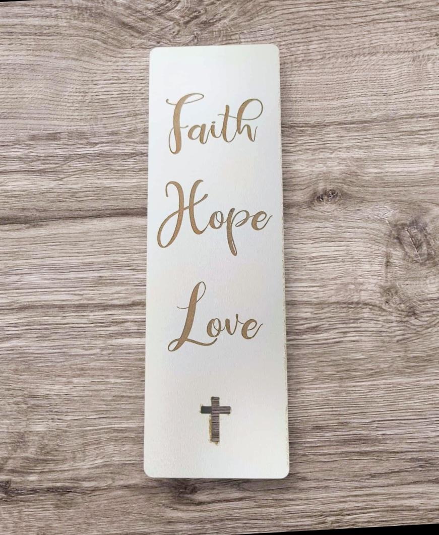 Bookmark Faith Hope Love