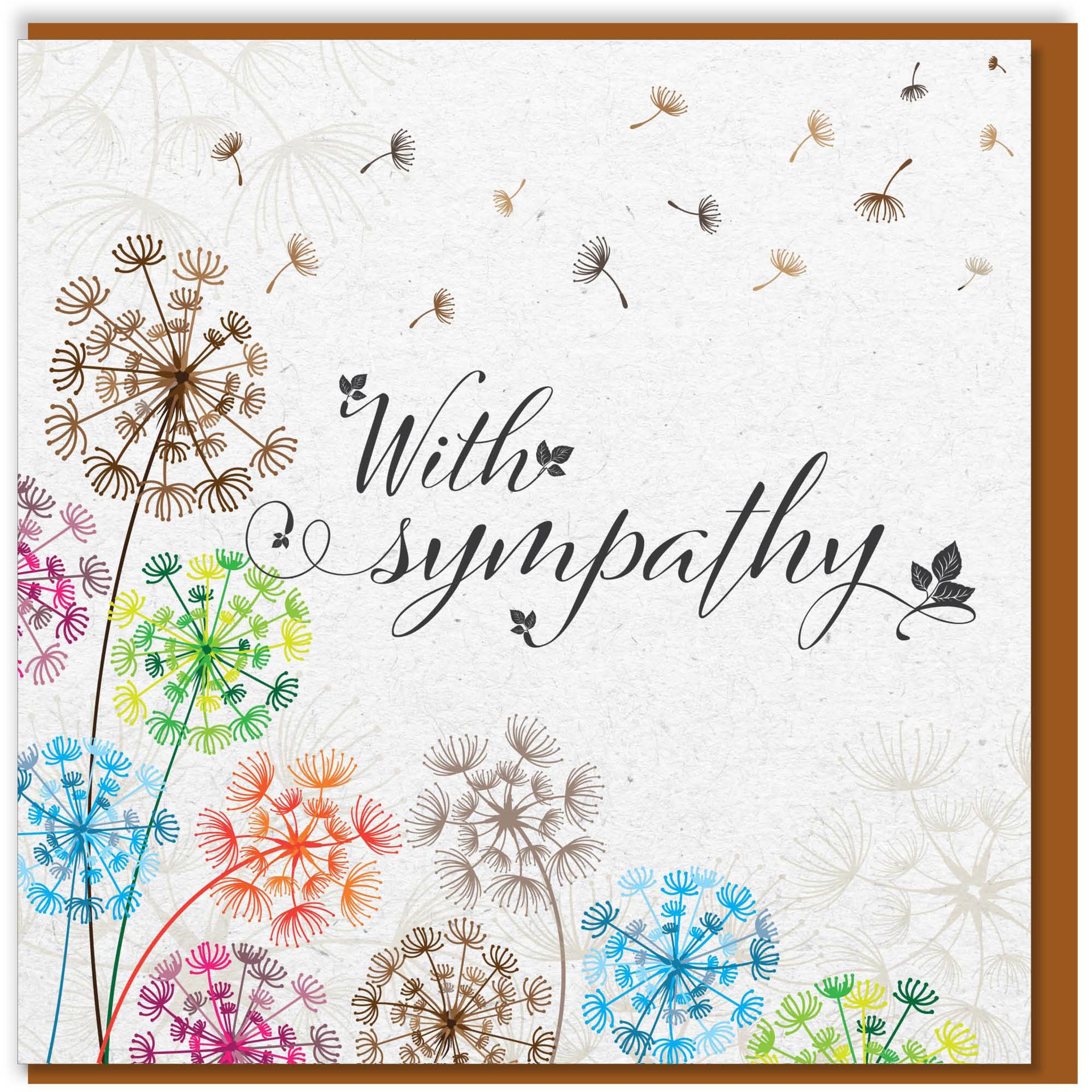 Dandelion Thoughts Sympathy Card