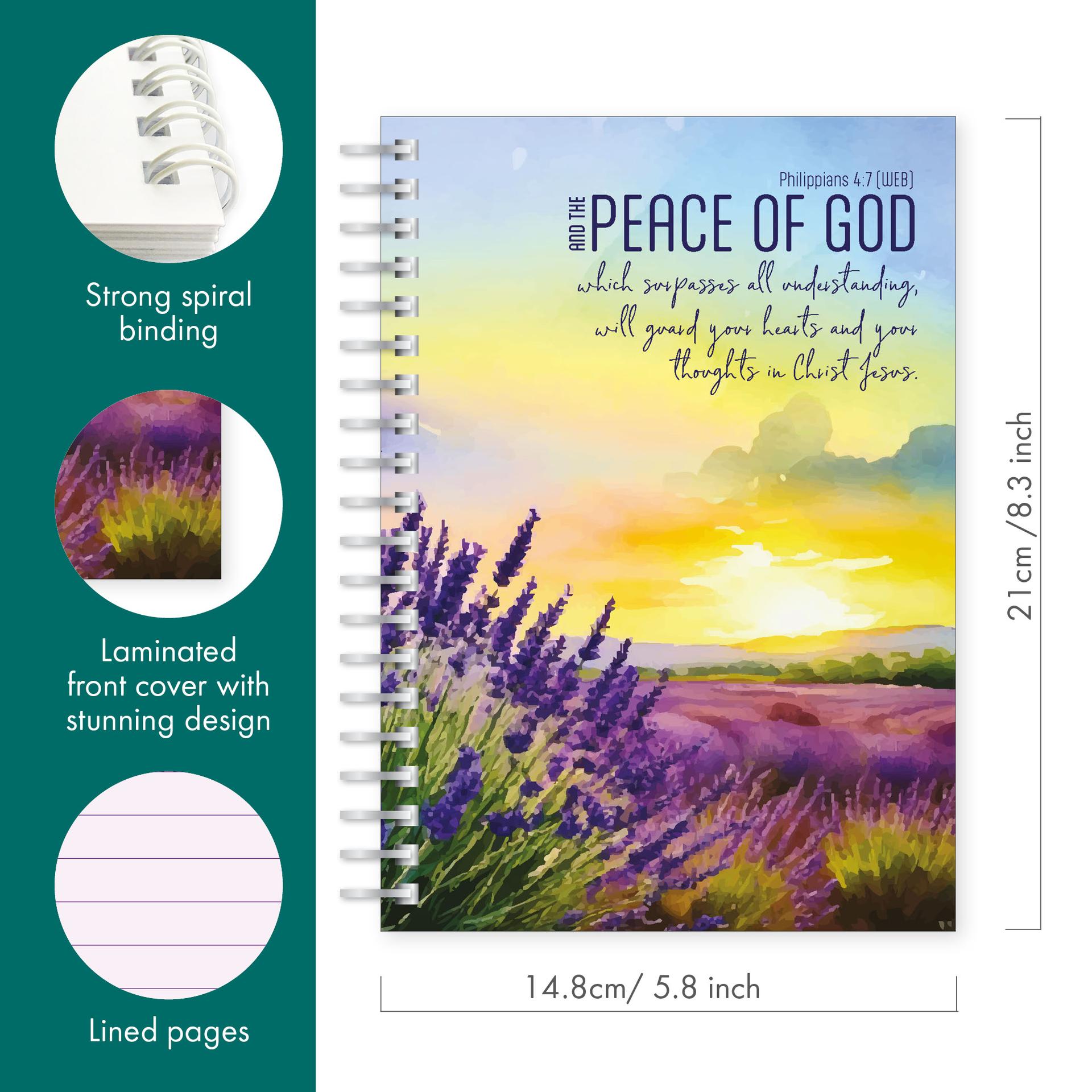 Peace of God A5 Christian Notebook