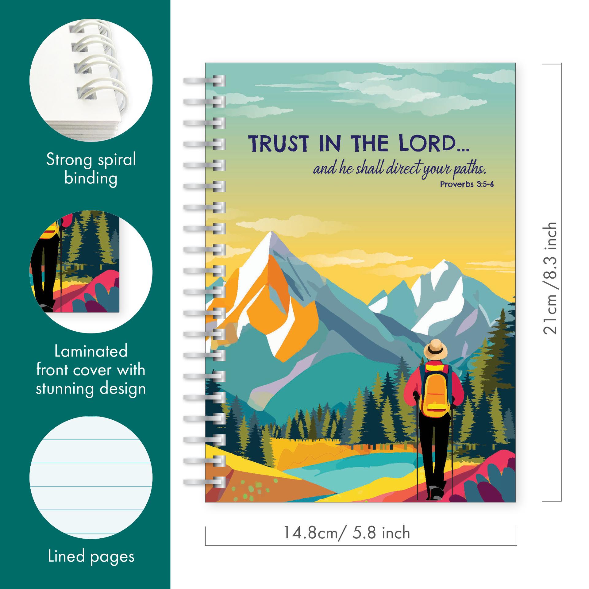 Trust in the Lord A5 Christian Notebook