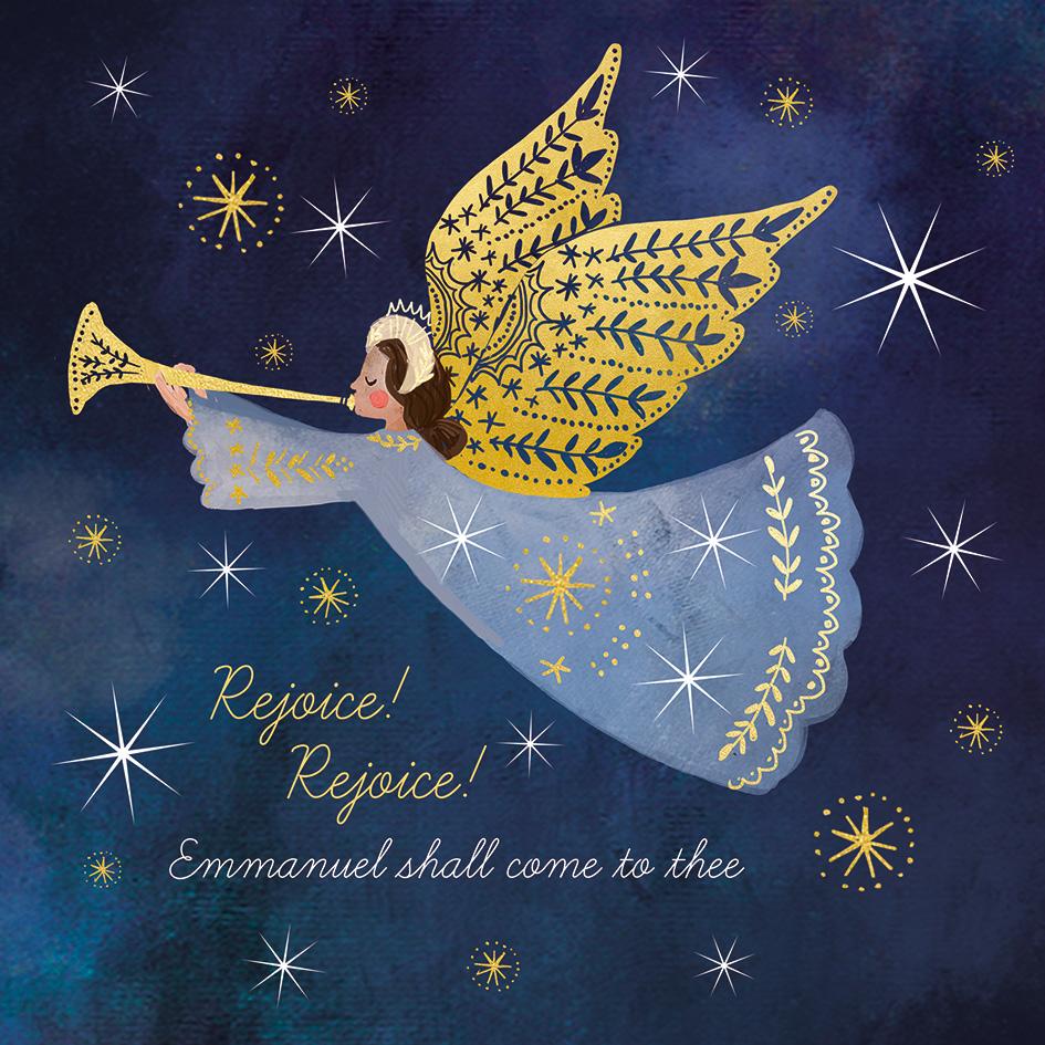 TLM - Rejoicing Angel Christmas Cards (Pack of 10)