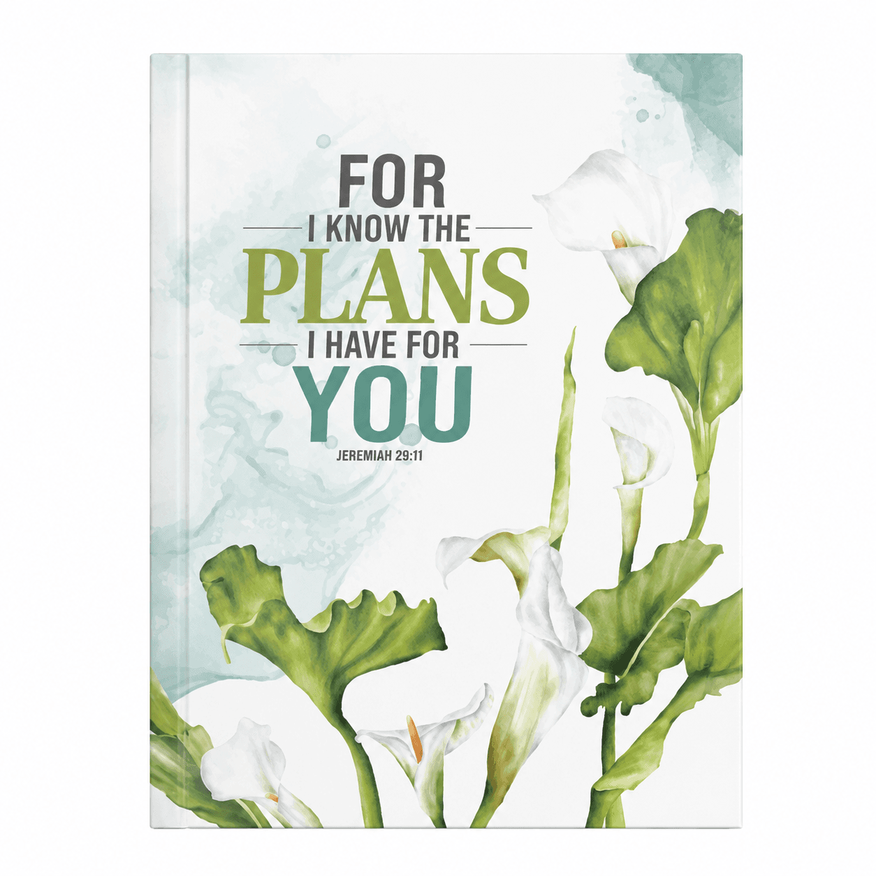 Colour Notepad - Hard Cover - 196 pages - For I know the plans I have for you. Jeremiah 29:11