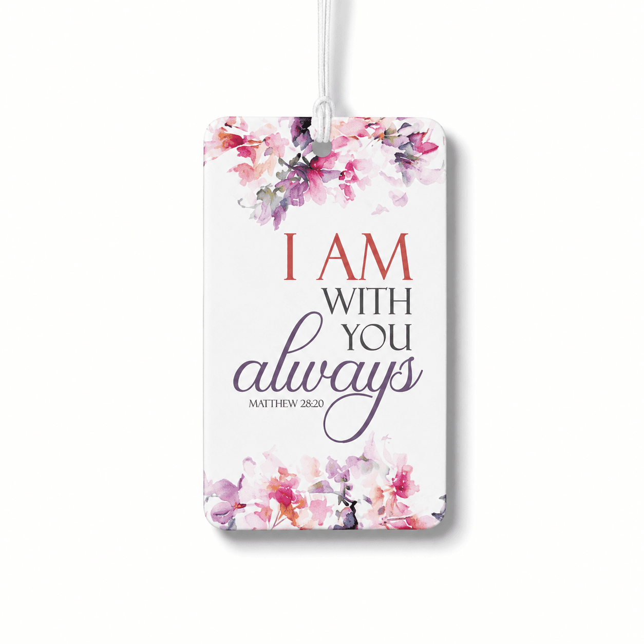 Car Rear View Mirror Hanger - I am with you always