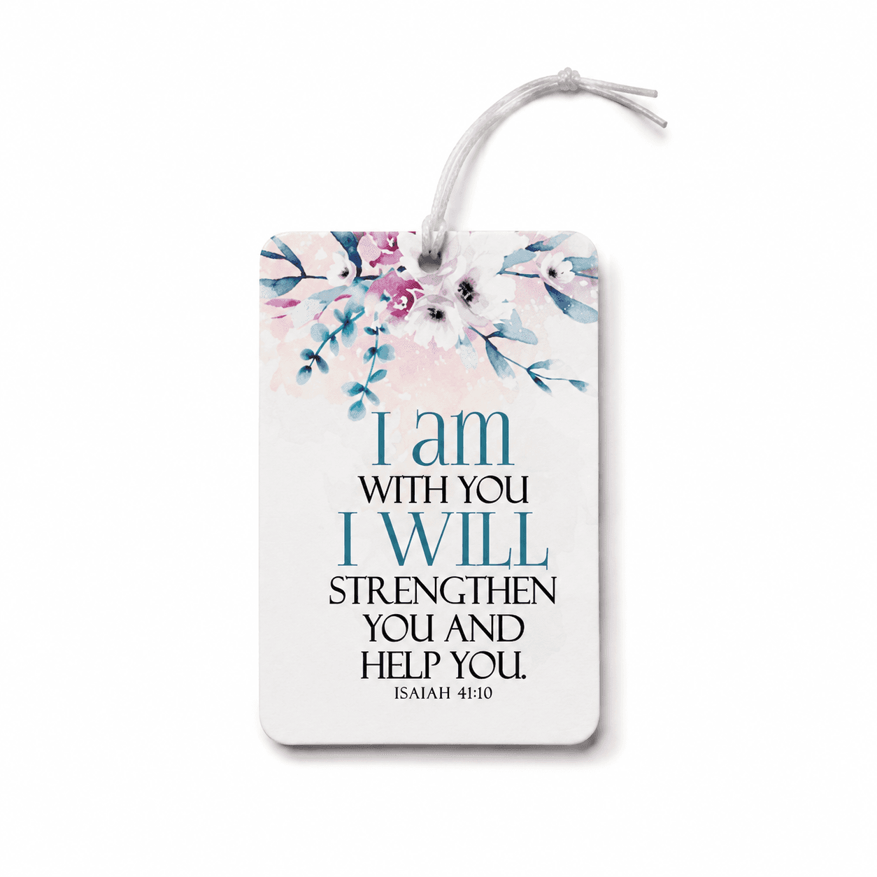 Car Rear View Mirror Hanger - I am with you I will strengthen you and help you