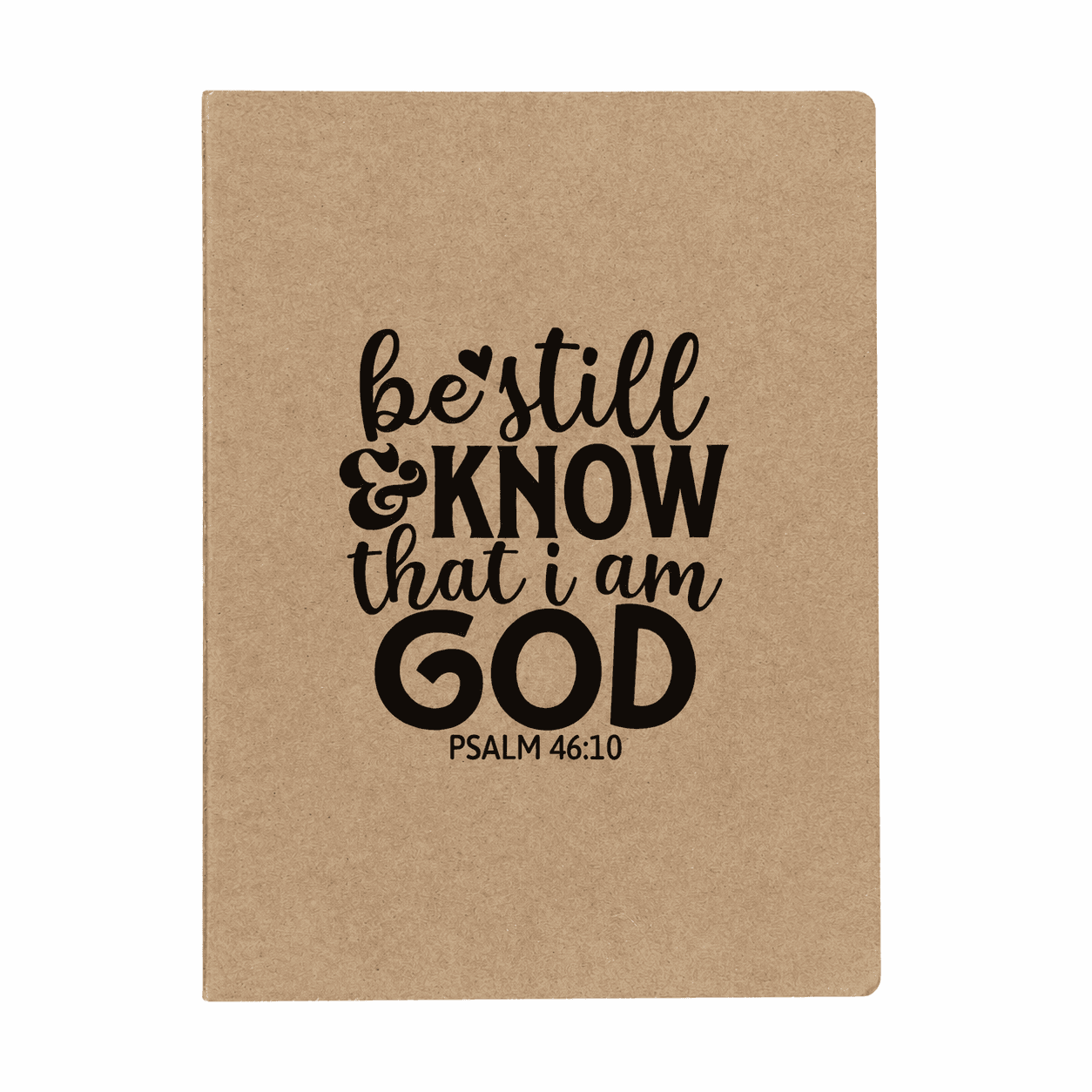 Craft - Notepad   - 64  pages - Ruled - Be still and know that I am God. Psalms 46:10