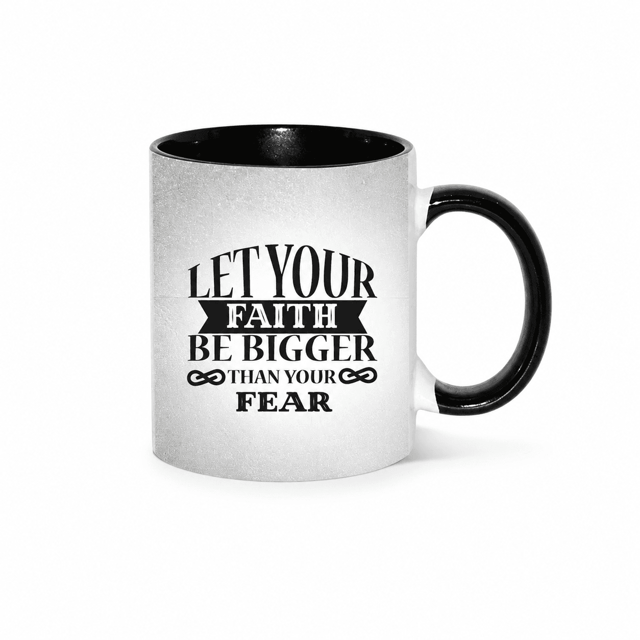 Color Handle Mugs - Let your faith be bigger than your fear