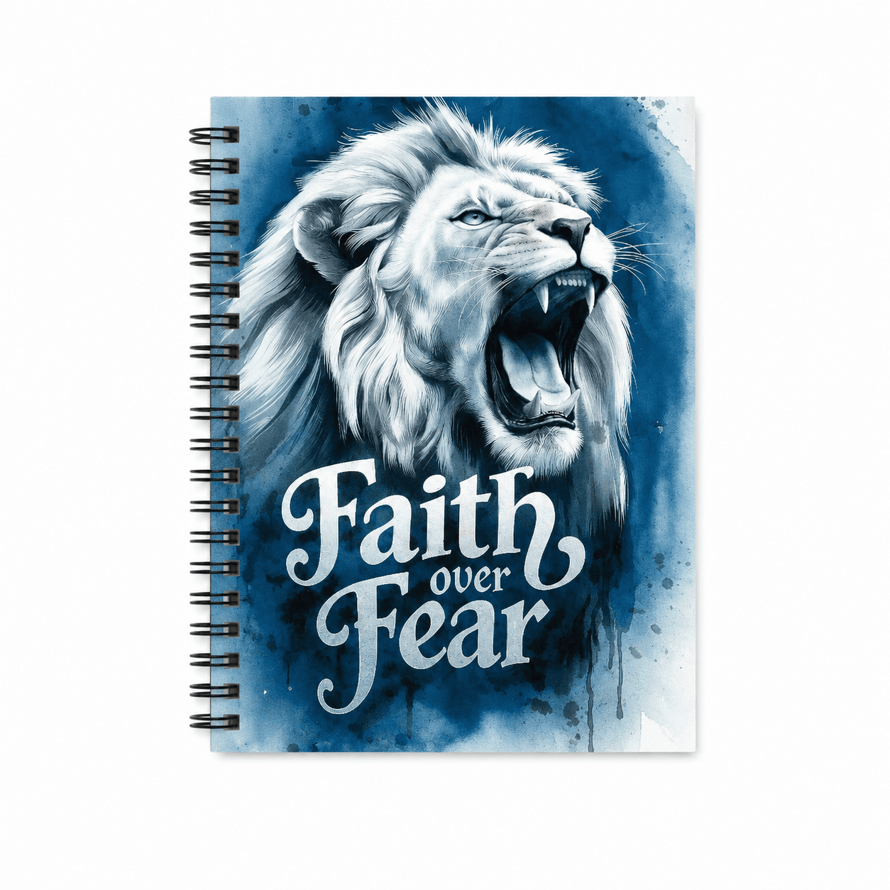 Colour Notepad - Spiral Bound - Hard Cover - 196 pages - Faith over Fear