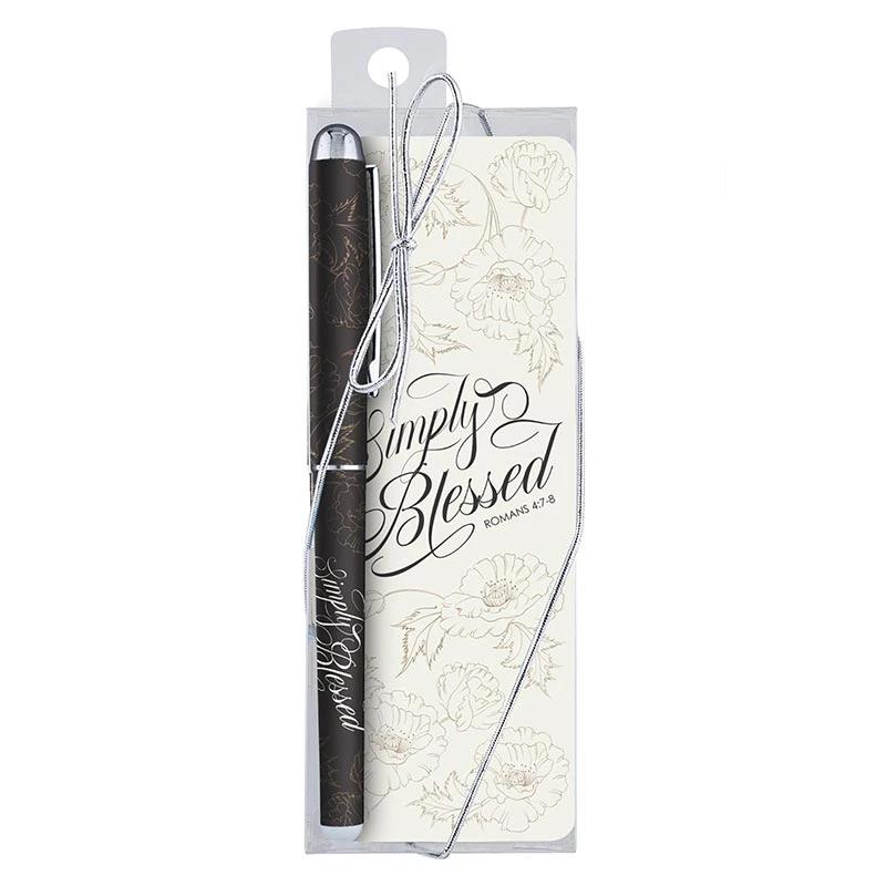 Simply Blessed Gift Pen with Bookmark