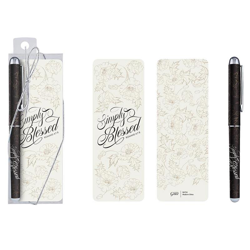 Simply Blessed Gift Pen with Bookmark