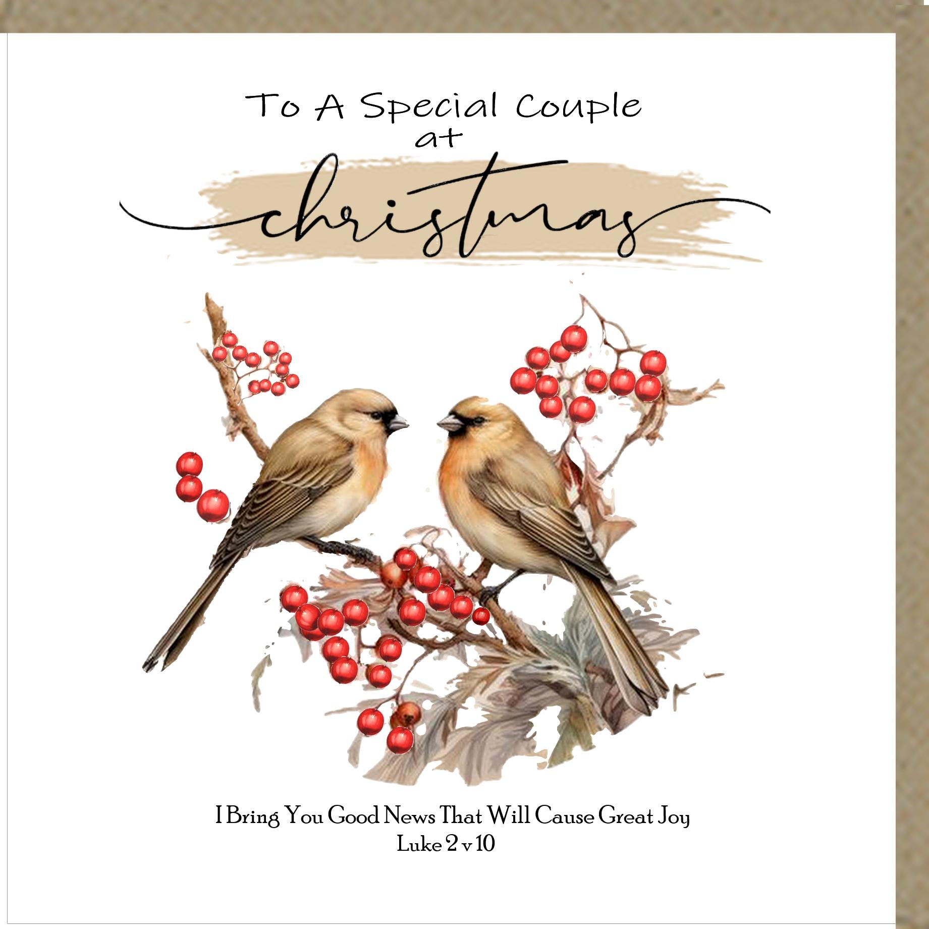 To A Special Couple at Christmas Greeting Cards
