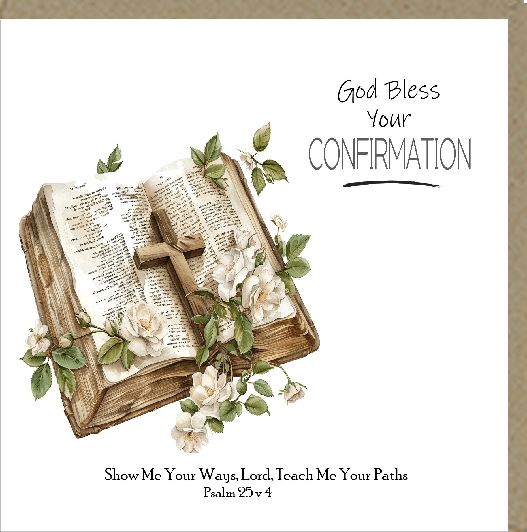 God Bless Your Confirmation Greetings Card