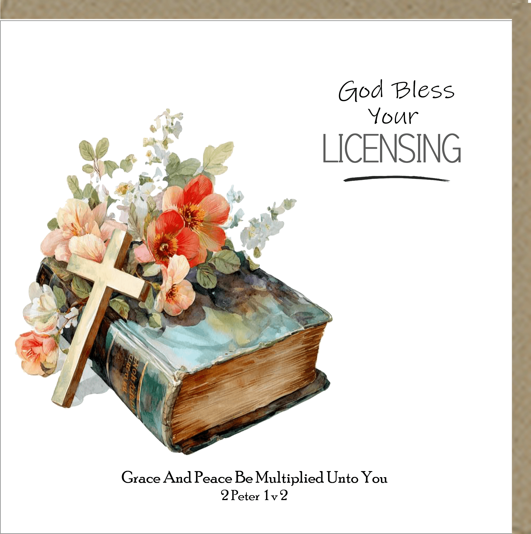 God Bless Your Licensing Greetings Card