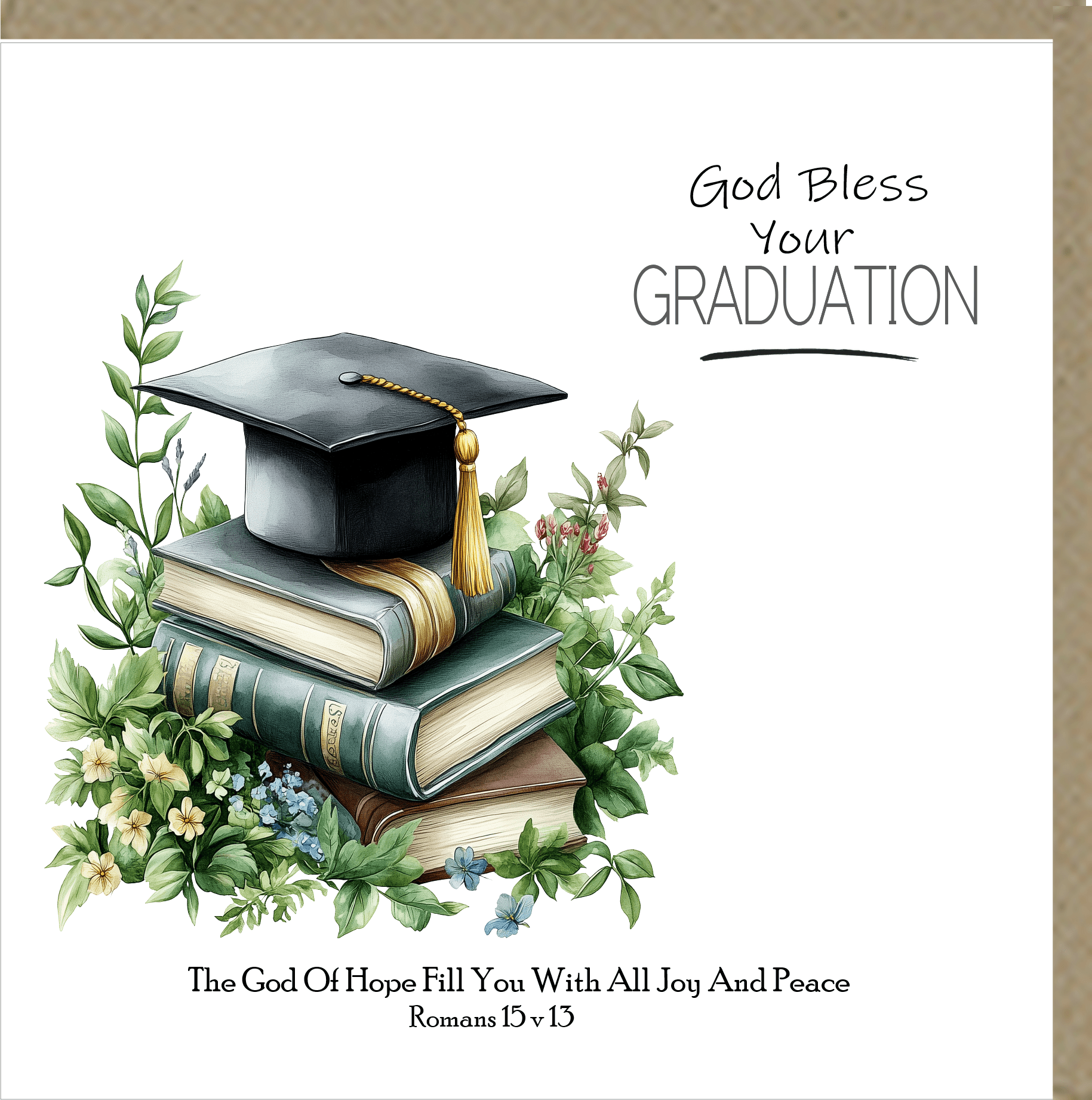 God Bless Your Graduation Greetings Card