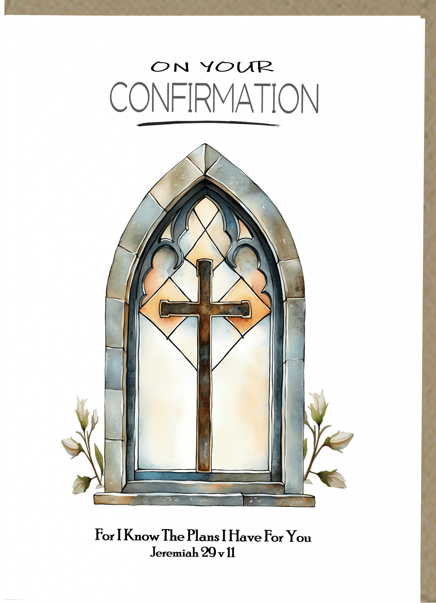 On Your Confirmation Greetings Card