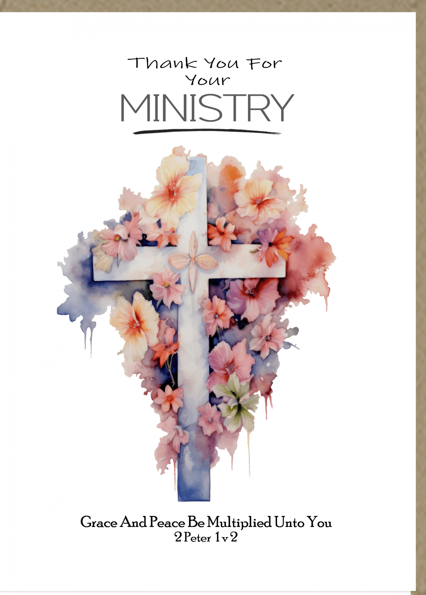 God Bless Your Ministry Greetings Card