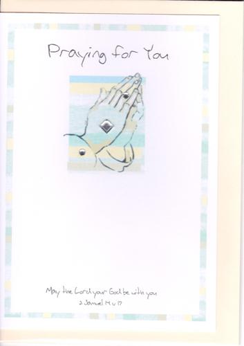 Potty Mouse Praying for You Greetings Card