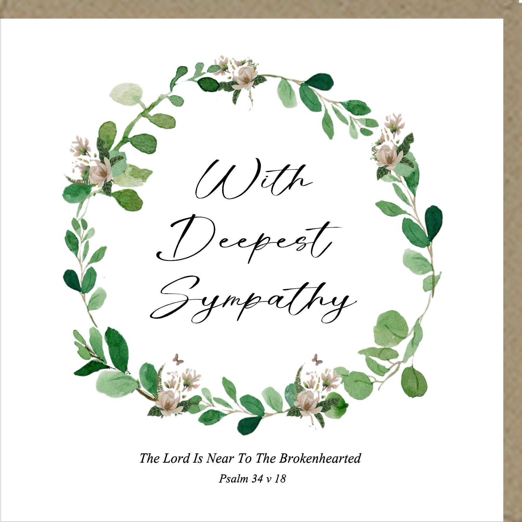 With Deepest Sympathy Greetings Card