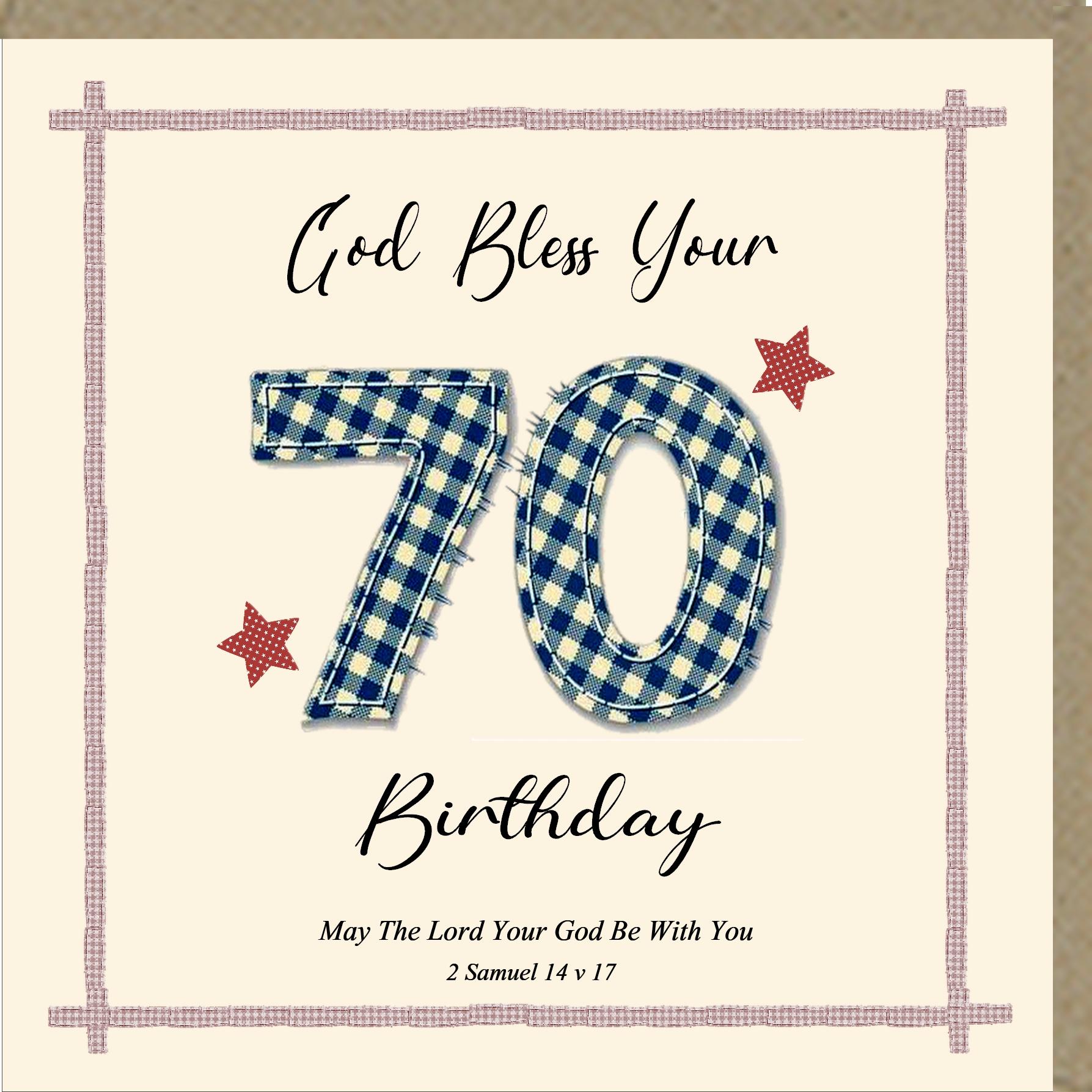 70 Birthday Greetings Card
