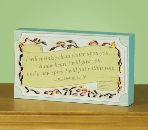 Baptism Led Sitter Plaque