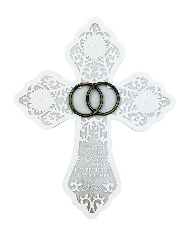 'Blessed be God' Wedding Wall Cross