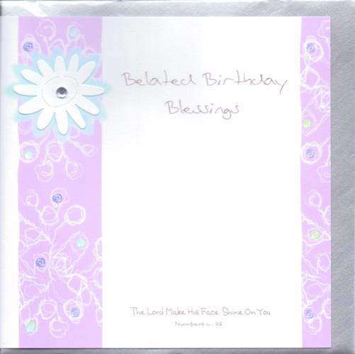 Potty Mouse Belated Birthday Blessings Greetings Card