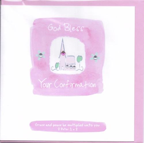 POTTY MOUSE - BABY GIRLS CHRISTENING GREETINGS CARD