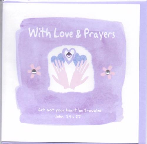POTTY MOUSE - WITH LOVE & PRAYERS GREETINGS CARD