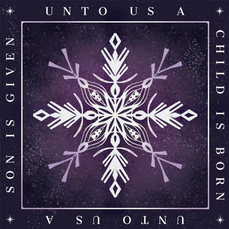 Purple Snowflake Unto Us - Pack of 10