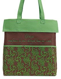 Heavy Canvas Floral Tote Grace
