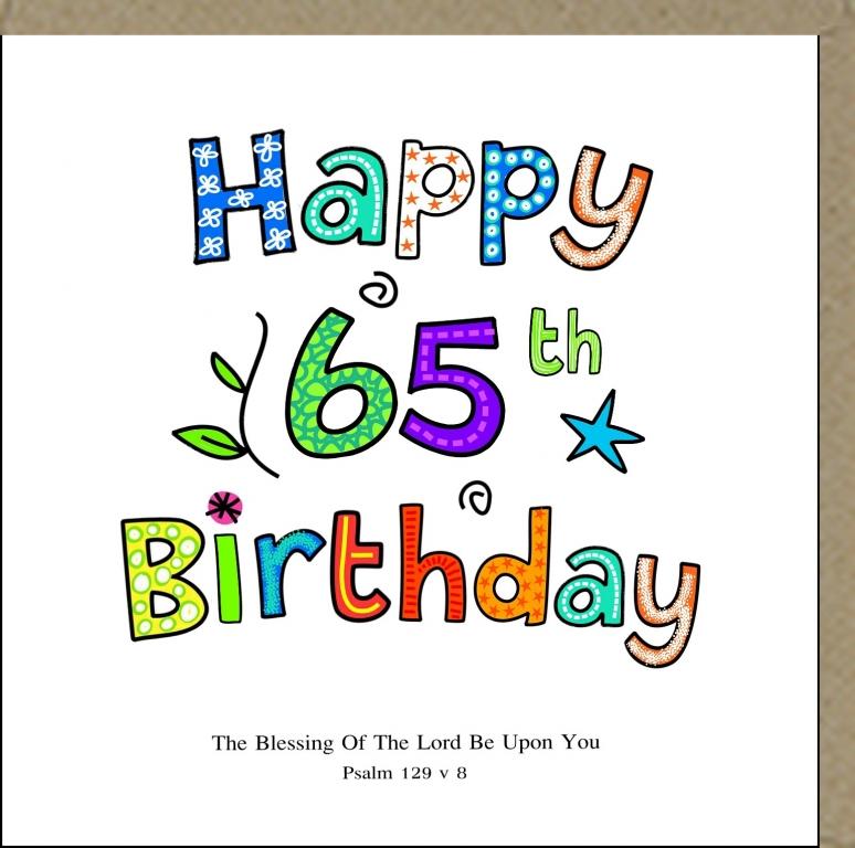Greeting Card - Happy 65th Birthday