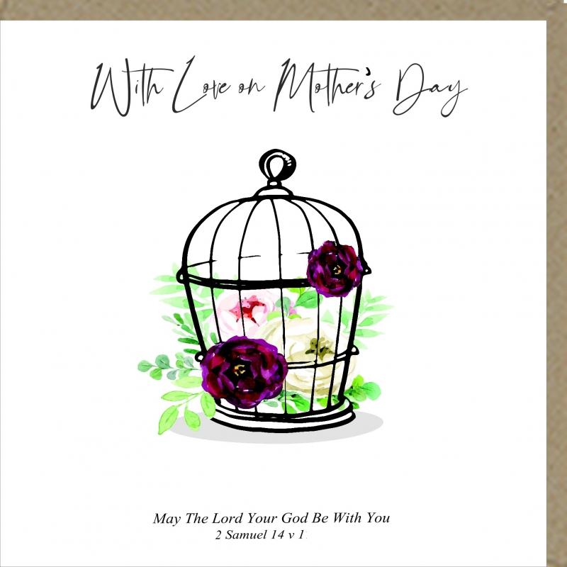 With Love on Mothers Day Greetings Card