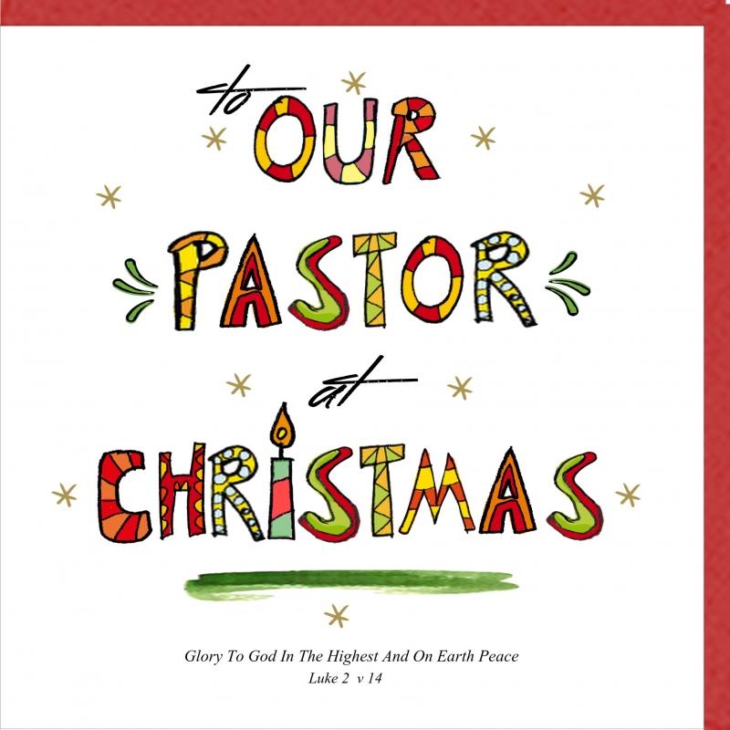 To Our Pastor at Christmas Greetings Card