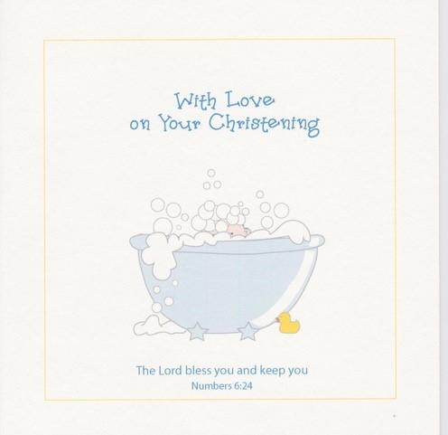Greeting Card Christening Boy