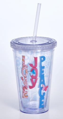 Love, Joy, Peace Insulated Tumbler