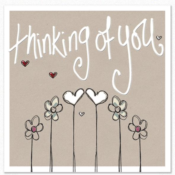 Tracey Russell Greetings Card Thinking of You