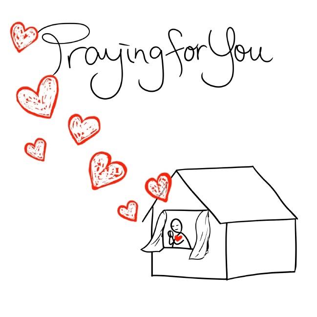 Greetings Card - Praying For You