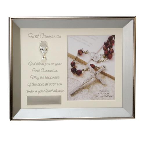 Juliana Brushed Silverplated Frame/Plaque - Communion