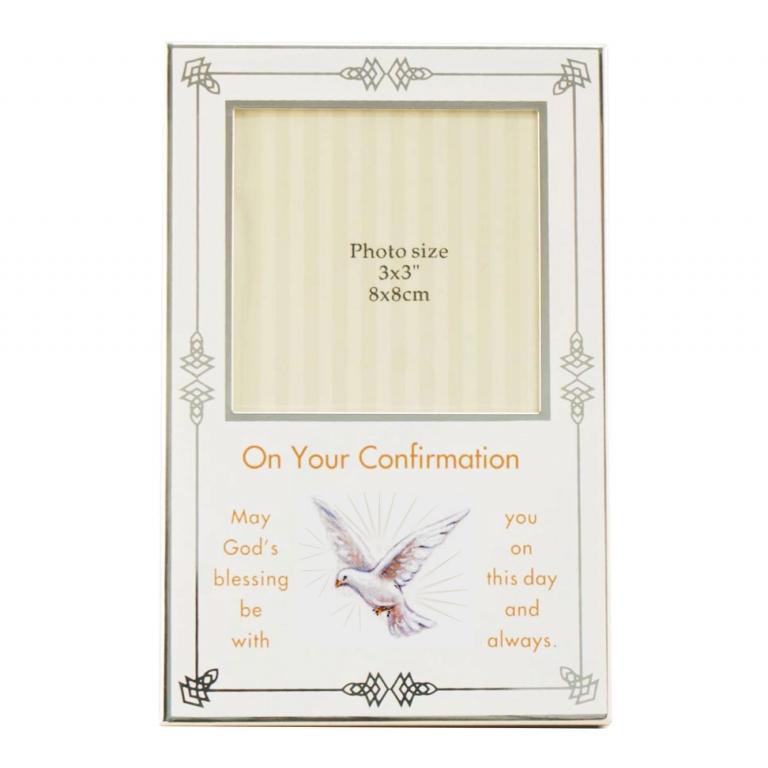 Juliana Silver Plated Confirmation Frame 3" x 3"