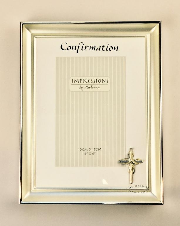Juliana Silver Plated Confirmation Photo Frame