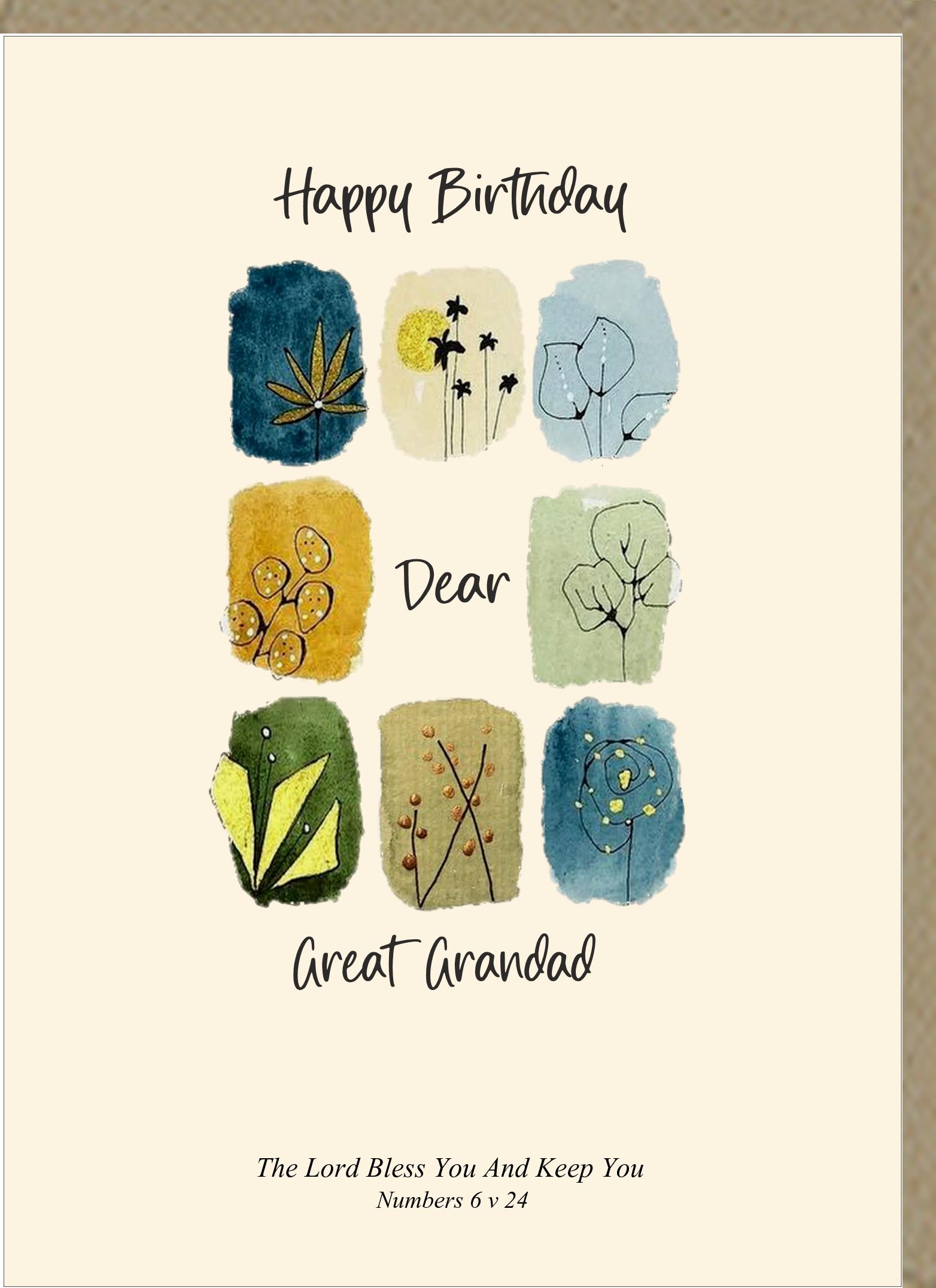 Happy Birthday Great Grandad Greetings Card