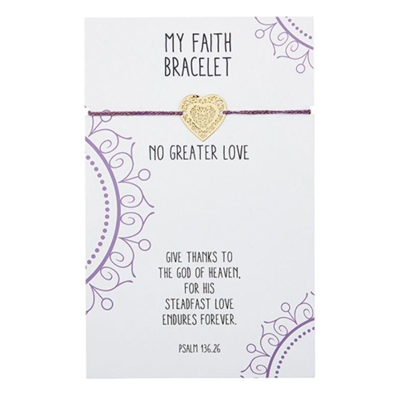 My Faith Thread Heart Bracelet