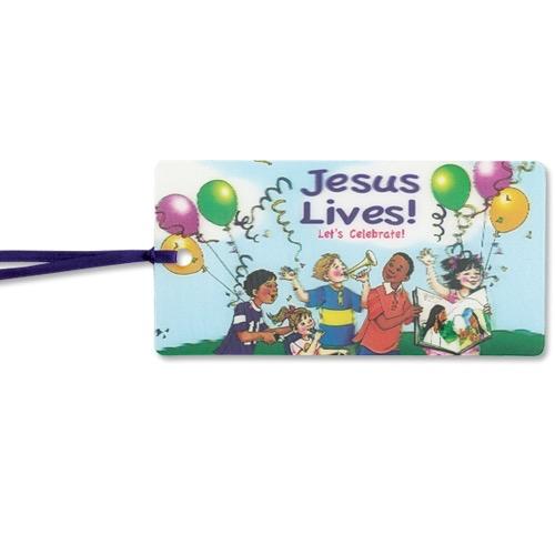 Jesus Lives! Let's Celebrate! 3-D bookmark