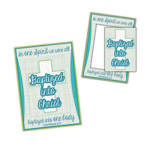 2 Piece Baptism Magnet Photo Frame
