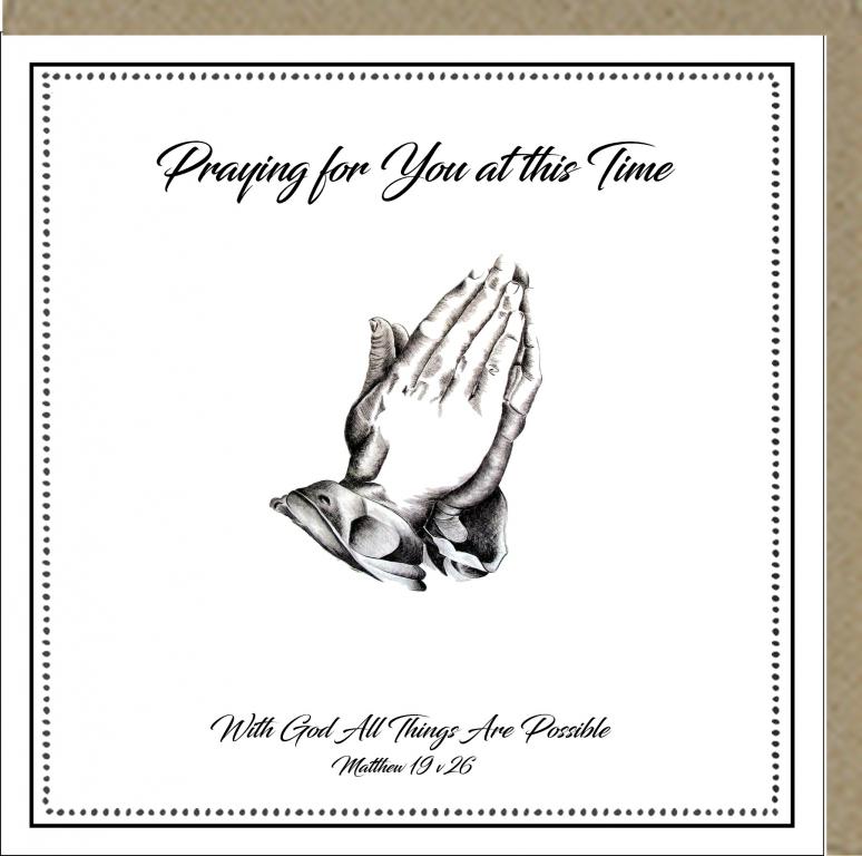 Praying for you at this time